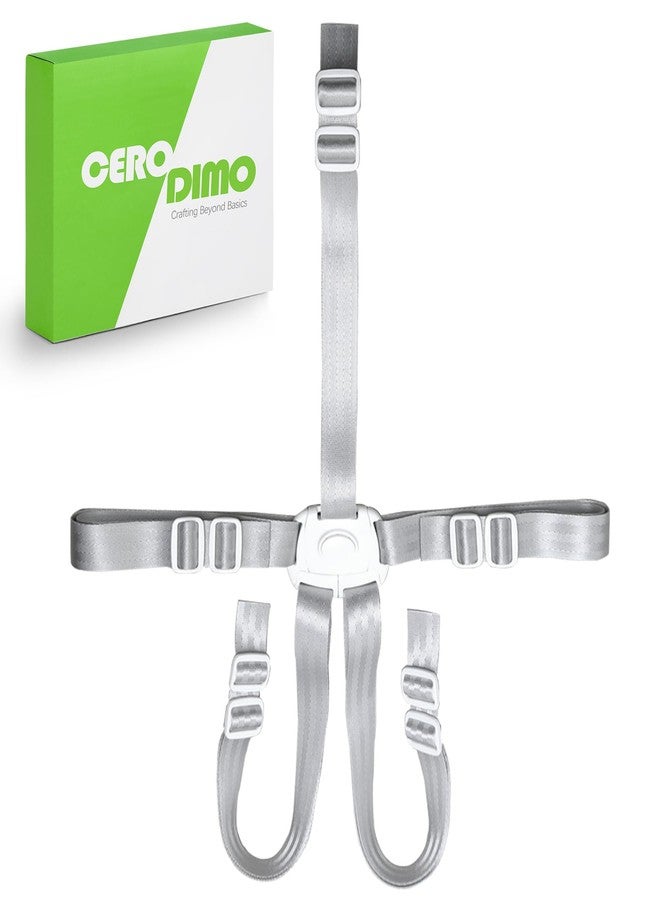 CeroDimo Universal High Chair Straps Replacement, Baby Stroller Replacement Parts 5 Point Harness for High Chairs, Prams, Buggies - Image 1